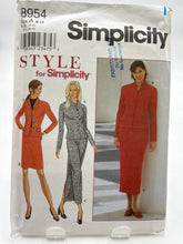 Load image into Gallery viewer, SIMPLICITY Pattern, Misses&#39; Jacket &amp; Skirt (PSI8954)
