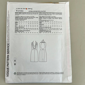 VOGUE Pattern, Misses' Dress (PVO1531)