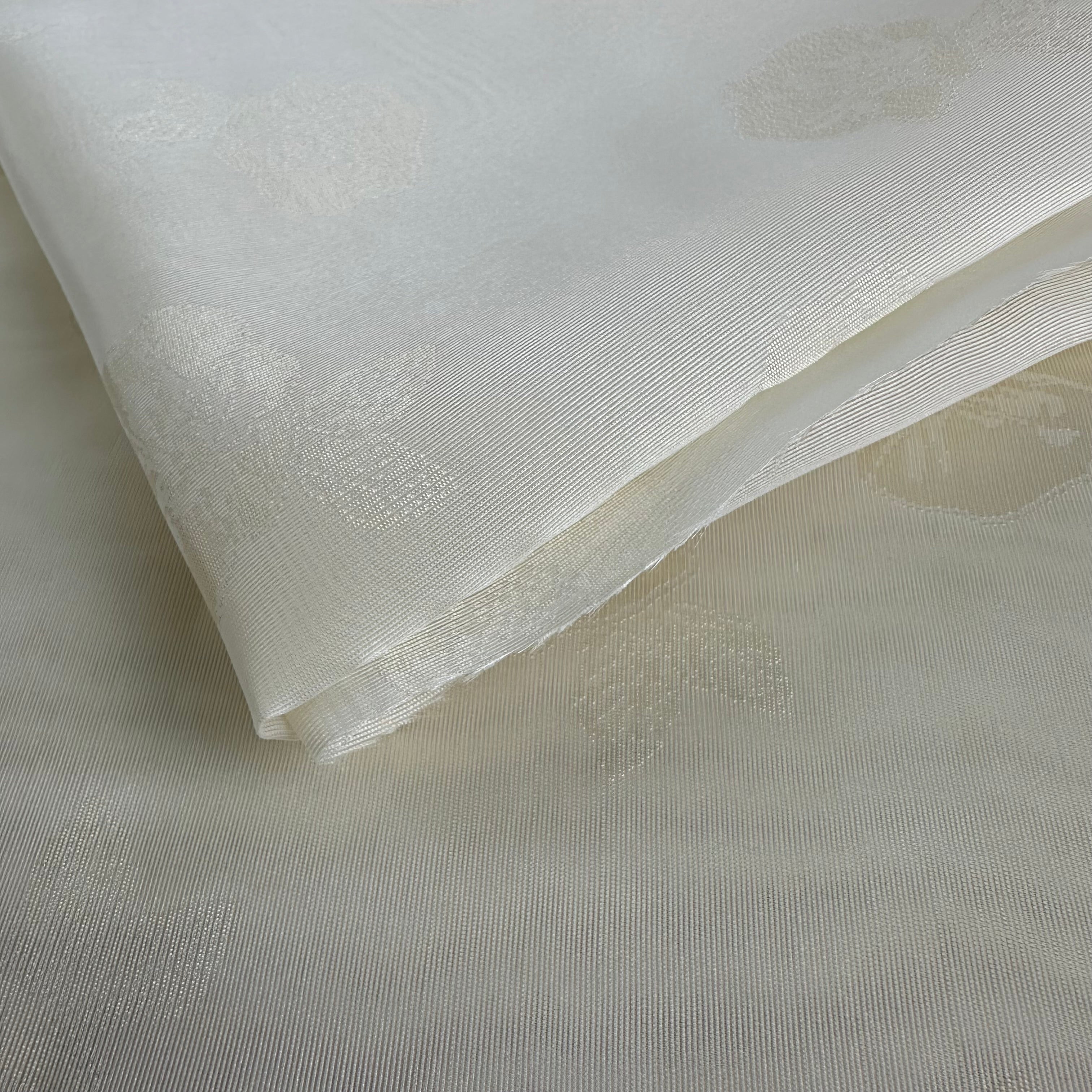 Mid Weight Drapery - Soft Yellow Floral Sheer (HDH0679)