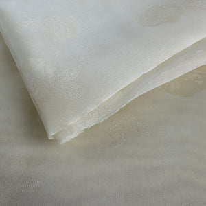 Mid Weight Drapery, Soft Yellow Floral Sheer (HDH0679)