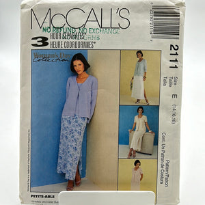 MCCALL'S Pattern, Women's Outfit (PMC2111)