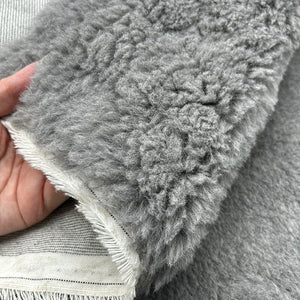 Short Pile Faux Fur, Grey (SFF0071)