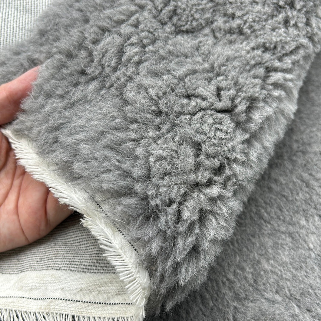 Short Pile Faux Fur, Grey (SFF0071)