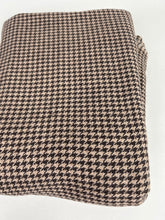 Load image into Gallery viewer, Wool Coating, Brown &amp; Tan Houndstooth (WCW0245)
