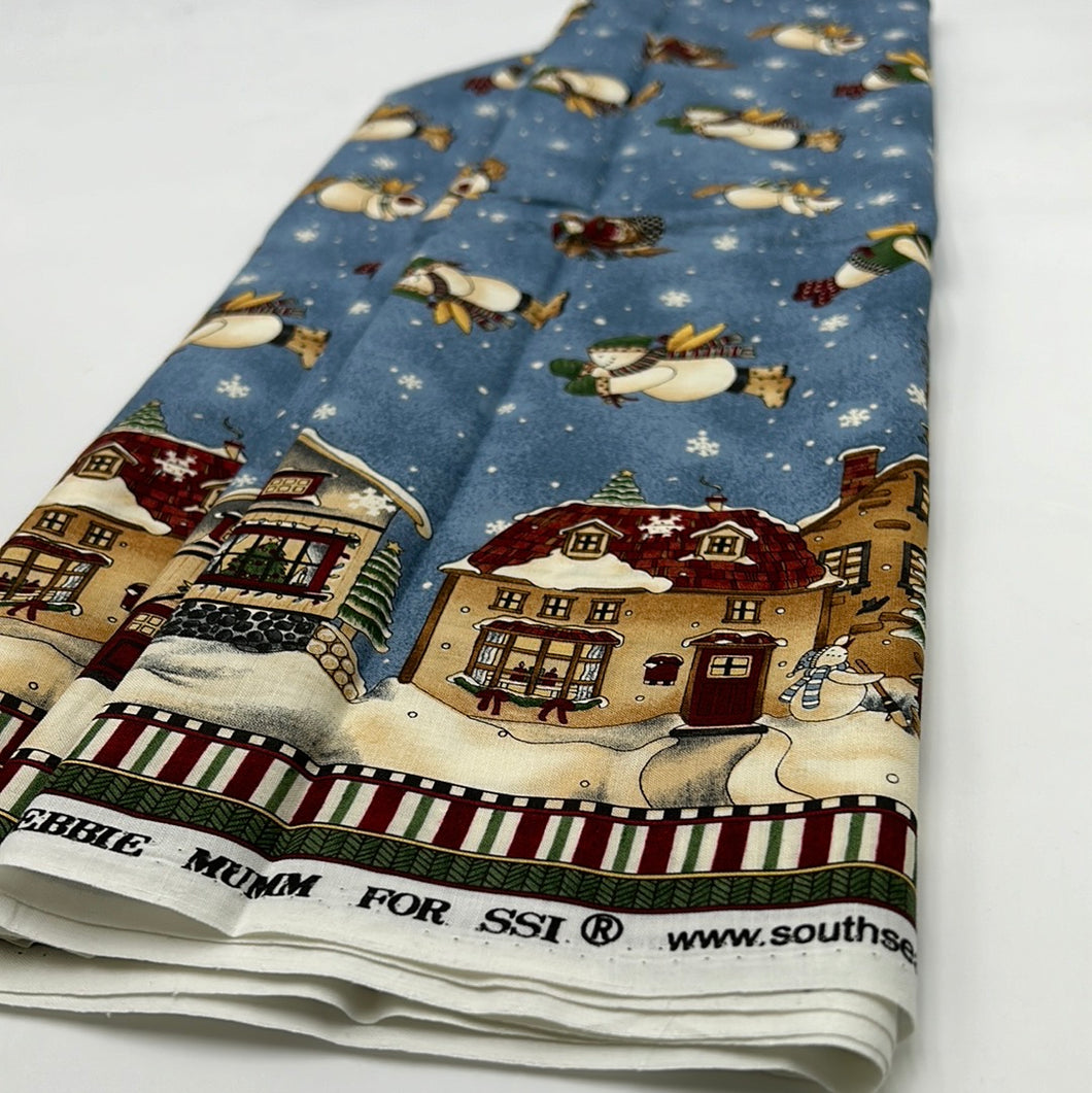 Quilting Cotton, Blue Woodland Christmas (WQC2131)