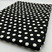 Load image into Gallery viewer, Cotton Home Decor, Black with White Dots (HDH0436)
