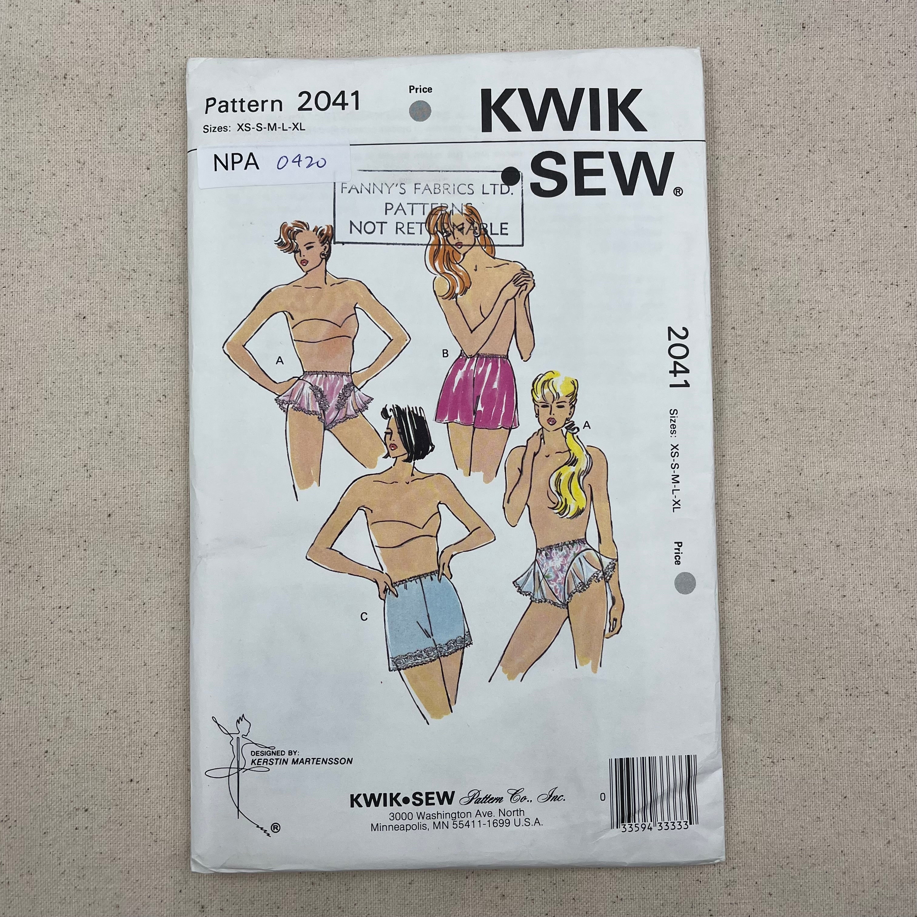 Kwik Sew Pattern - 2041 Panties (NPA0420)