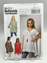 Load image into Gallery viewer, BUTTERICK Pattern, Misses&#39; Top (PBT6215)
