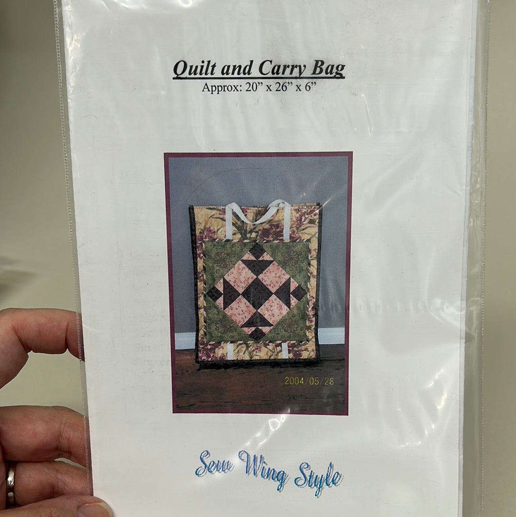 Sew Wing Style Quilt & Carry Pattern (PXX0646)