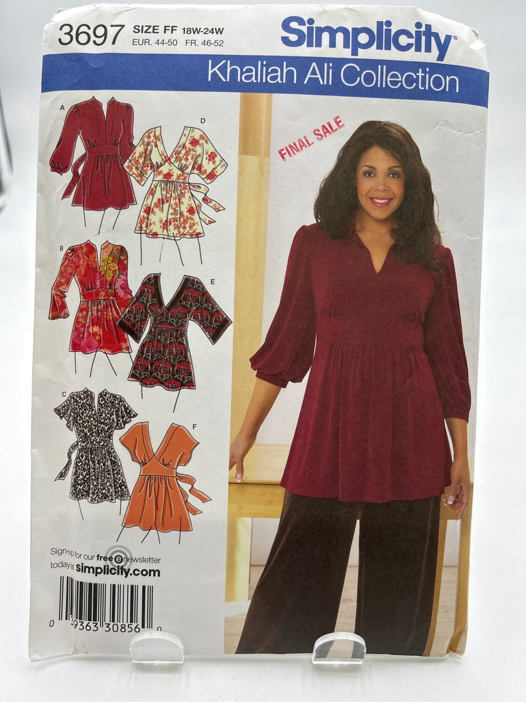 SIMPLICITY Pattern, Women's Knit Tunic (PSI3697)