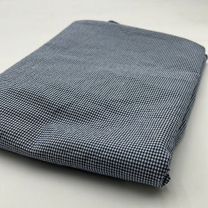 Blouse Weight, Stretch Cotton Shirting, Blue Gingham (WDW2021)