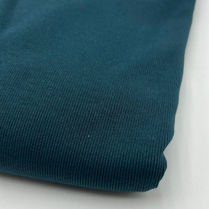 Cotton Rib Knit, Teal (KRB0324)