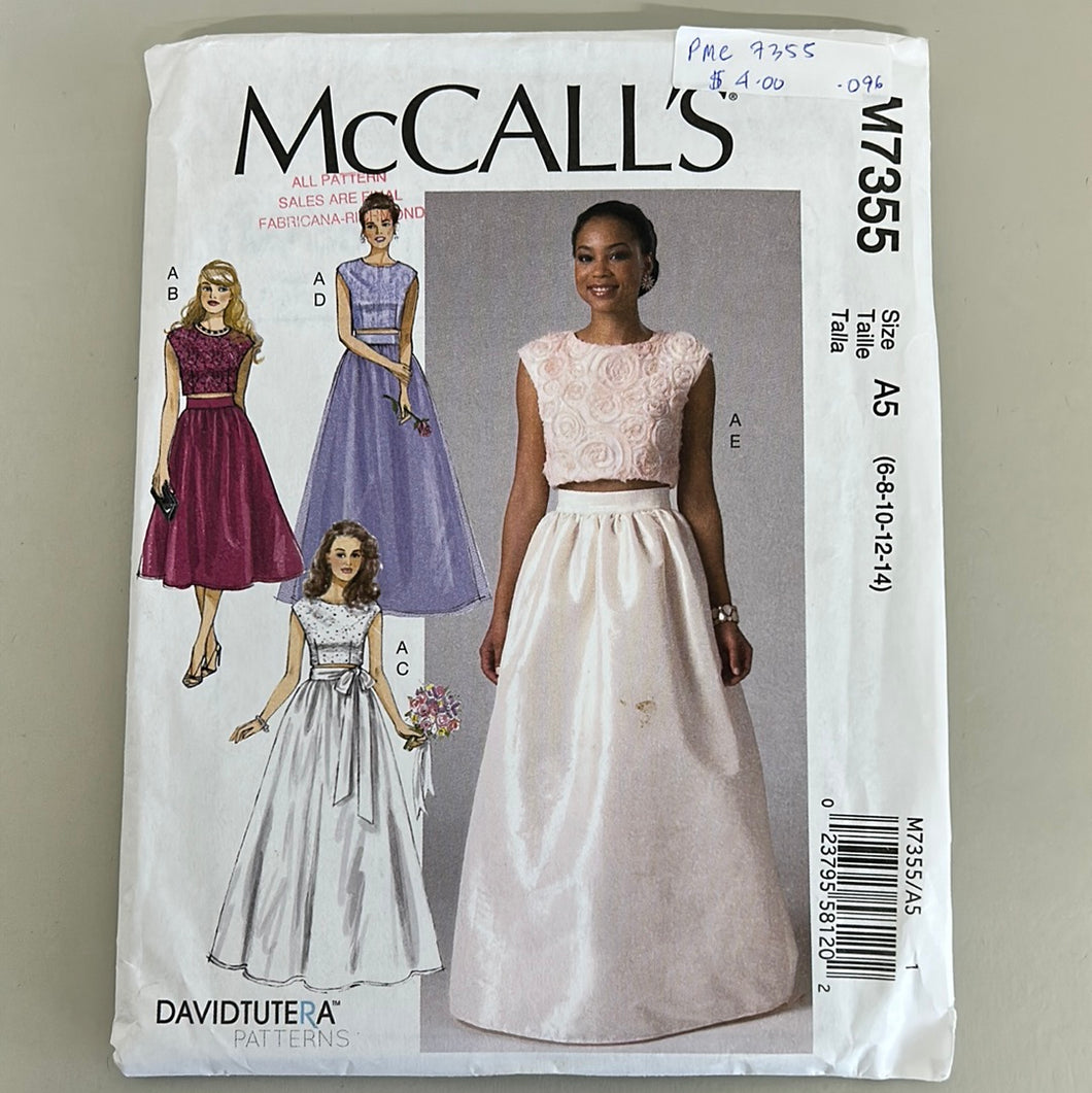 MCCALL'S Pattern, Misses' Top & Long Skirt (PMC7355)