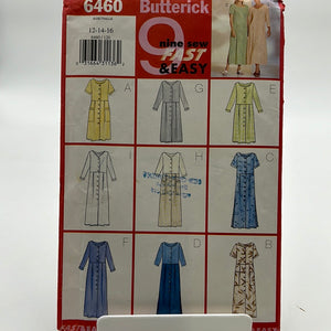 BUTTERICK Pattern, Misses Dresses (PBT6460)