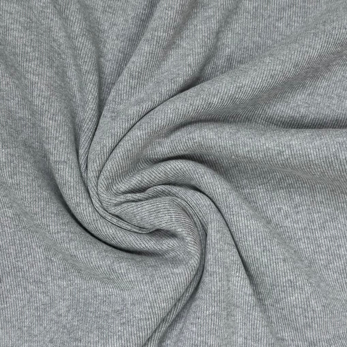 Cotton Rib Knit - Heather Grey (KRB0725)