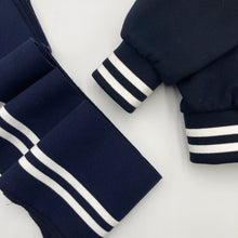 Load image into Gallery viewer, Cotton Varsity Ribbing (1m x 4) - Navy/White (KRB0585)
