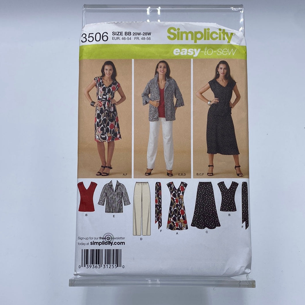 SIMPLICITY Pattern Dress / Top / Pants / Jacket (PSI3506)