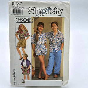 SIMPLICITY Pattern, Boys & Girls Loose Fitting Pants & Shorts (PSI9237)