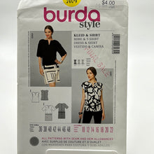 Load image into Gallery viewer, BURDA Pattern, Misses&#39; Dress &amp; Top (PBR7079)
