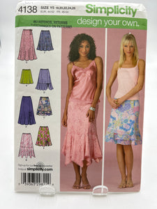 SIMPLICITY Pattern, Misses' Skirt, Pants & Dress (PSI4138)
