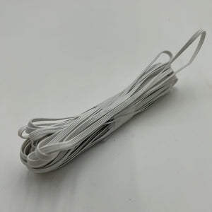 3mm Knit Elastic, White (NEL0135)