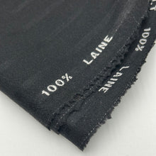Load image into Gallery viewer, Wool Crepe Suiting, Black Stripe (WSW0431)
