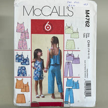 Load image into Gallery viewer, MCCALL&#39;S Pattern, Children&#39;s and Girl&#39;s Tops, Skorts, Shorts &amp; Pants (PMC4762)
