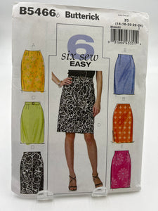 BUTTERICK Pattern, Misses' Skirt & Belt (PBT5466B)
