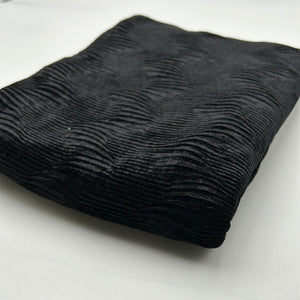 Knit Velour, Black Wave (KVL0232)