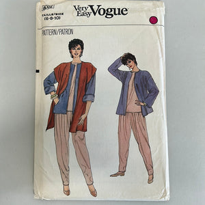 Vintage VOGUE Pattern, Misses' Top, Vest, Pants & Jacket (PVO8402)