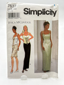 SIMPLICITY Pattern, Misses' Top & Skirt (PSI7637)
