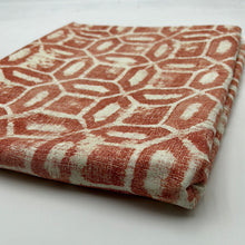 Load image into Gallery viewer, Cotton Blend Home Decor, Burnt Orange &amp; Cream (HDH0539:540)
