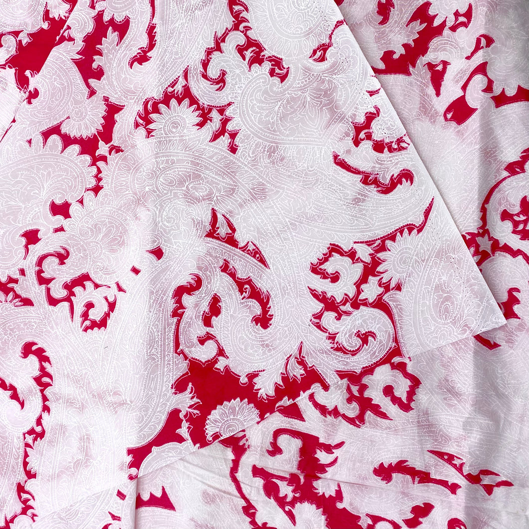 Cotton Shirting - Pink Paisley (WDW3122)