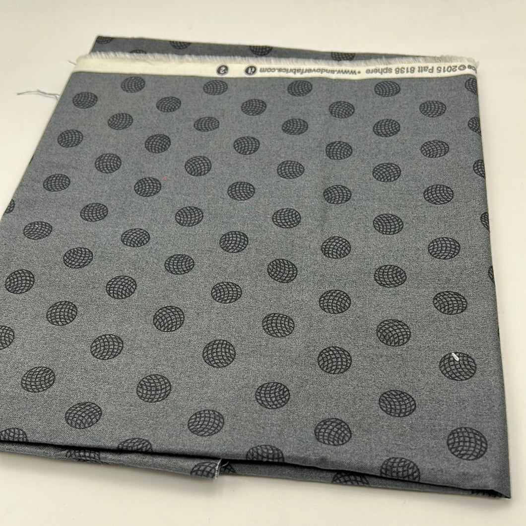 Andover Fabrics Quilting Cotton, Grey & Black (WQC1545)