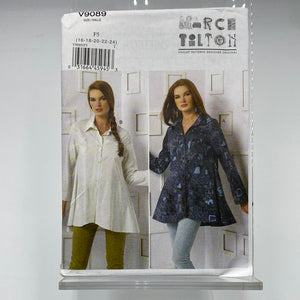 VOGUE Pattern, Marcy Tilton Loose Fitting Shirt (PVO9089)