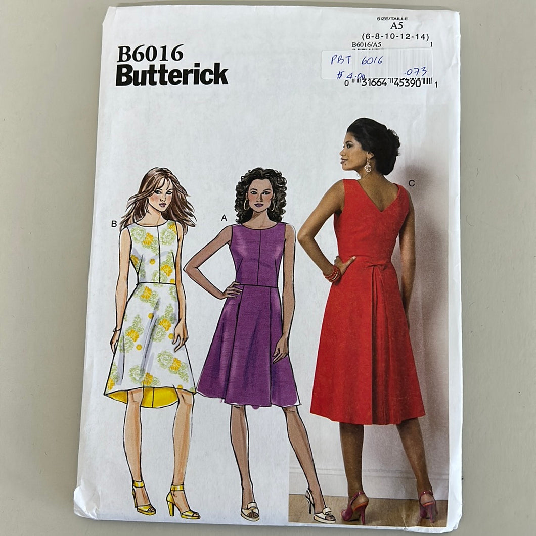 BUTTERICK Pattern, Misses' Dress (PBT6016)