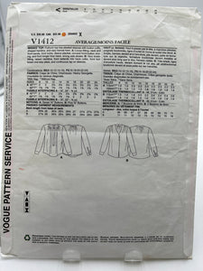 VOGUE Pattern, Misses' Top (PVO1412)