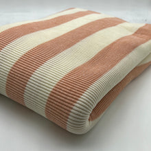 Load image into Gallery viewer, Knit Rib, Cream &amp; Pink Stripe (KRB0412)
