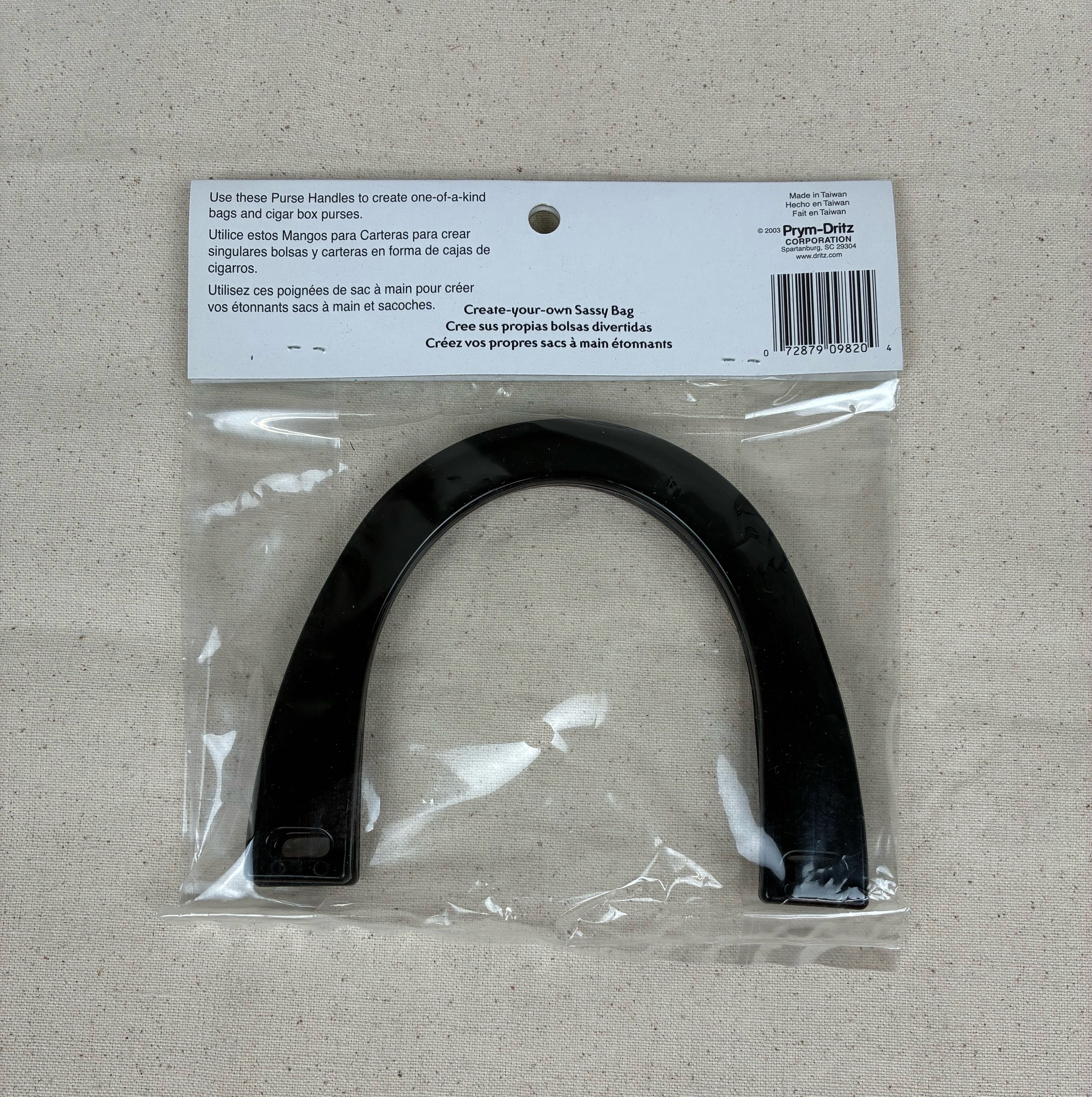 Acrylic Purse Handles - Black (NXX1849)