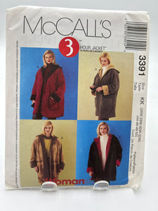 MCCALL'S 20+ Pattern, Women's Petite Reversible Jacket (PMC3391)