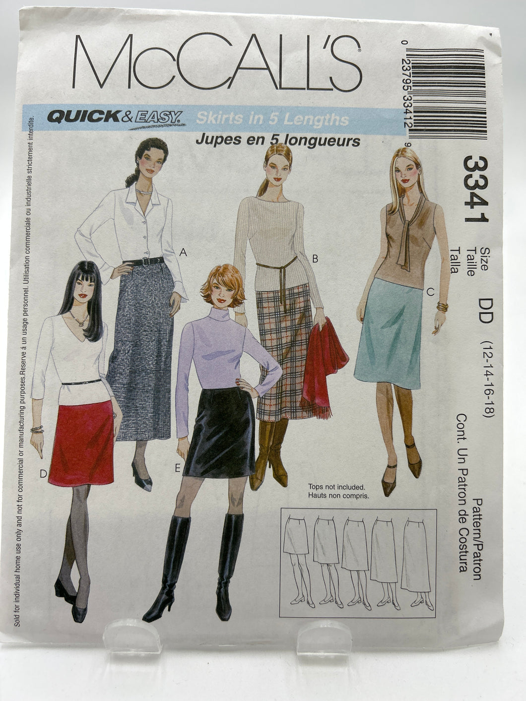 MCCALL'S Pattern, Misses' Skirts (PMC3341)