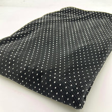 Load image into Gallery viewer, Stretch Crinkle Dress Weight, Black with White Dots (WDW1825)
