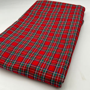 Cotton Shirting, Red Plaid (WDW1591)