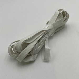 9mm Knit Elastic, White (NEL0127)