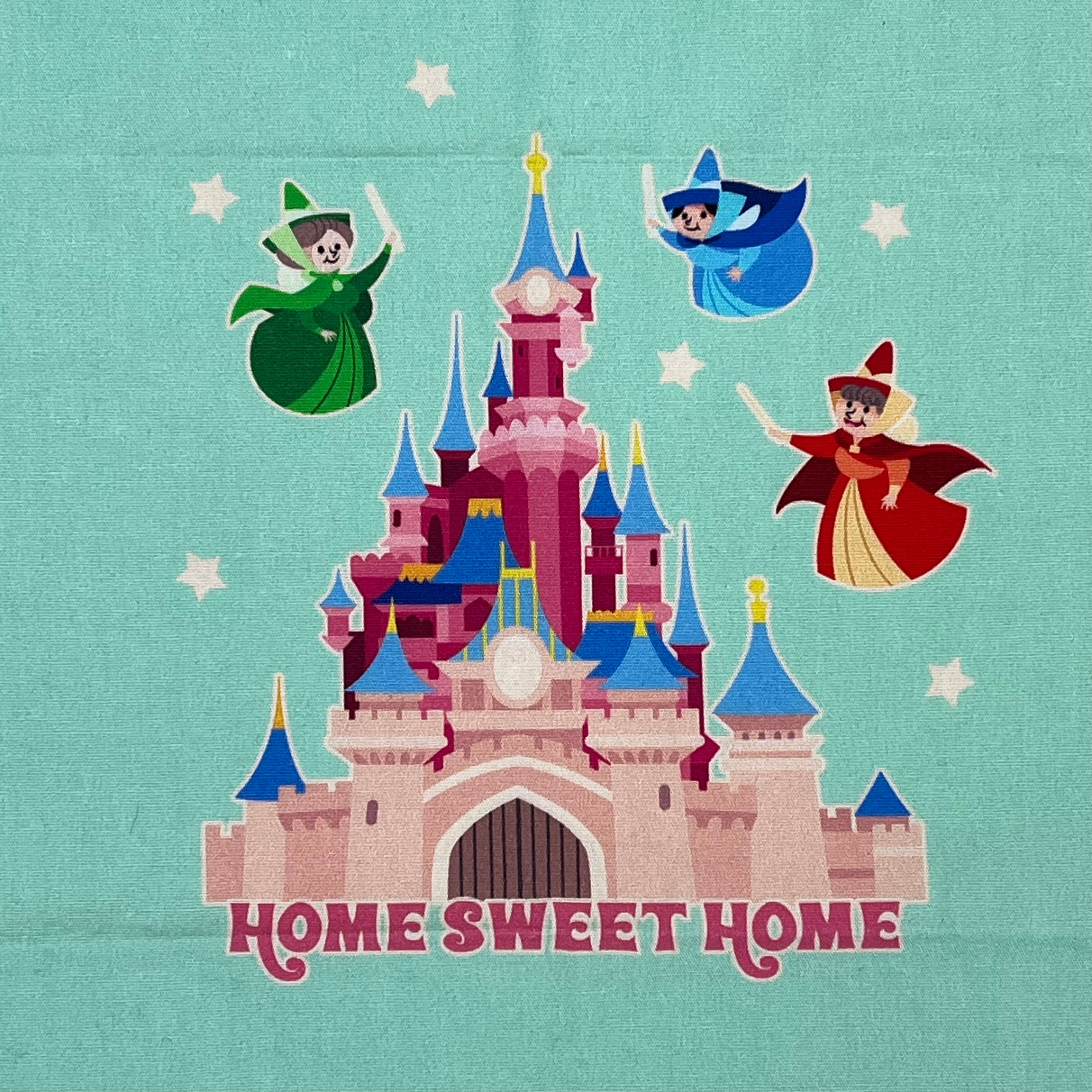 2 Quilting Cotton Panels - Happiest Place on Earth (WQC3090)