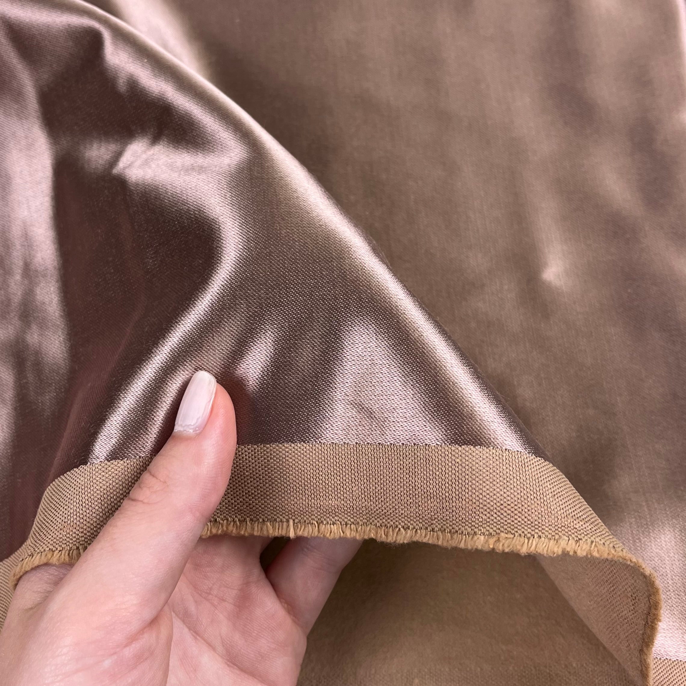 Cotton Blend Kasha Lining - Dusty Rosewood (WLN0076)