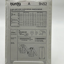 Load image into Gallery viewer, BURDA Pattern, Childrens&#39; Jacket &amp; Pants (PBR9452)
