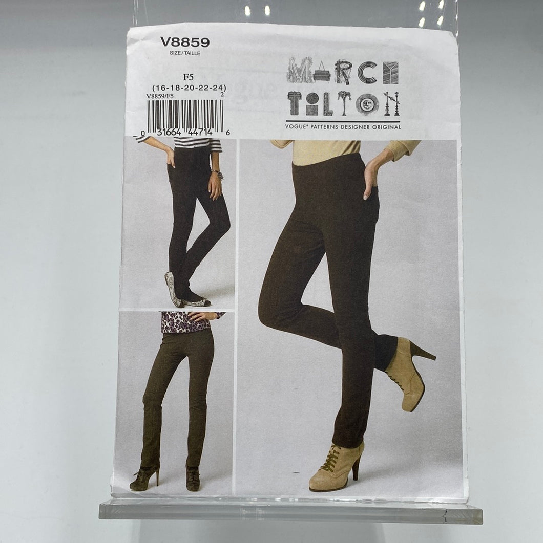 VOGUE Pattern, Marcy Tilton Close Fitting Pants (PVO8859)