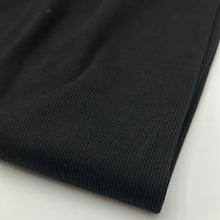 Load image into Gallery viewer, Hoodie Fleece with BONUS Rib Knit, Black (KFC0208)
