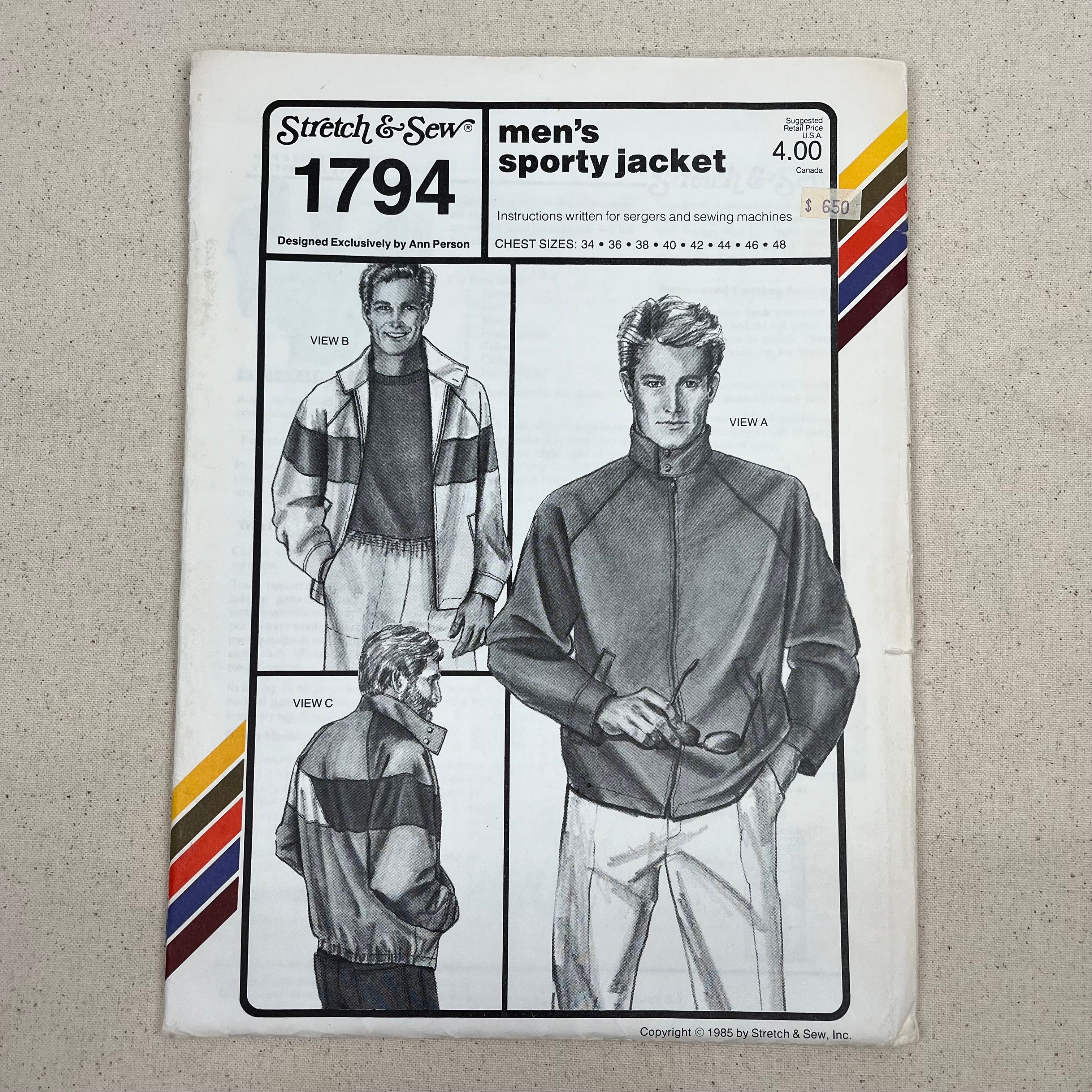 Stretch & Sew Pattern - 1794 Sporty Jacket (NPA0511)